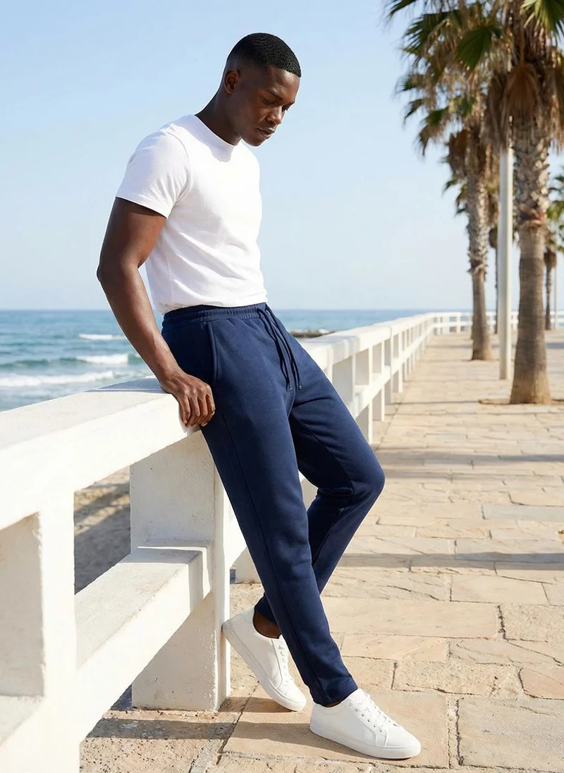 Nautica  Men Regular Fit Logo Joggers for Everyday Casual Wear-Blue for Men | Best Price UAE