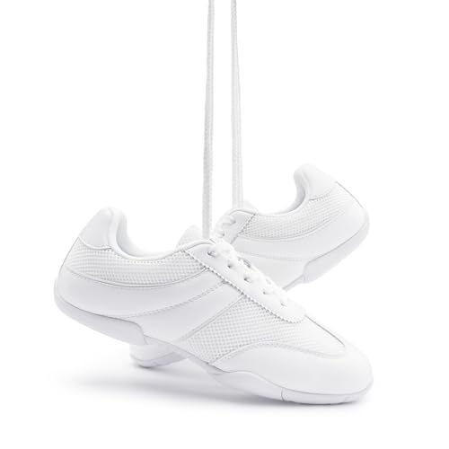 Stelle Cheer Shoes Women White Cheerleading Shoes Youth Cheer Dance Sneakers Lightweight Athletic Training Tennis ShoesACL003White7MW - Image 1