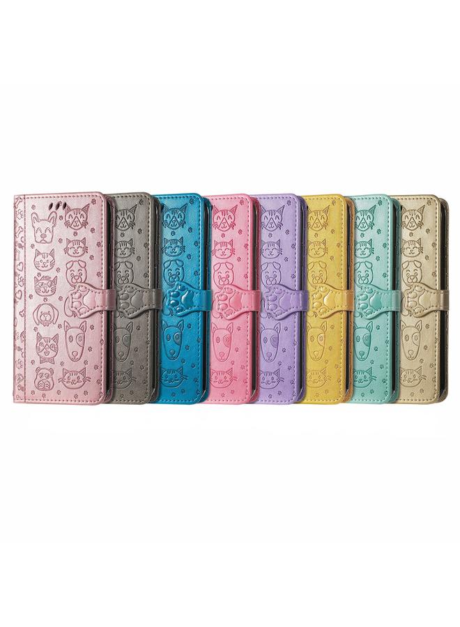 S-TOP Case For Nokia 1.4 Cute Cat and Dog Embossed Horizontal Flip Leather Case with Holder & Card Slots & Wallet & Lanyard - Image 5