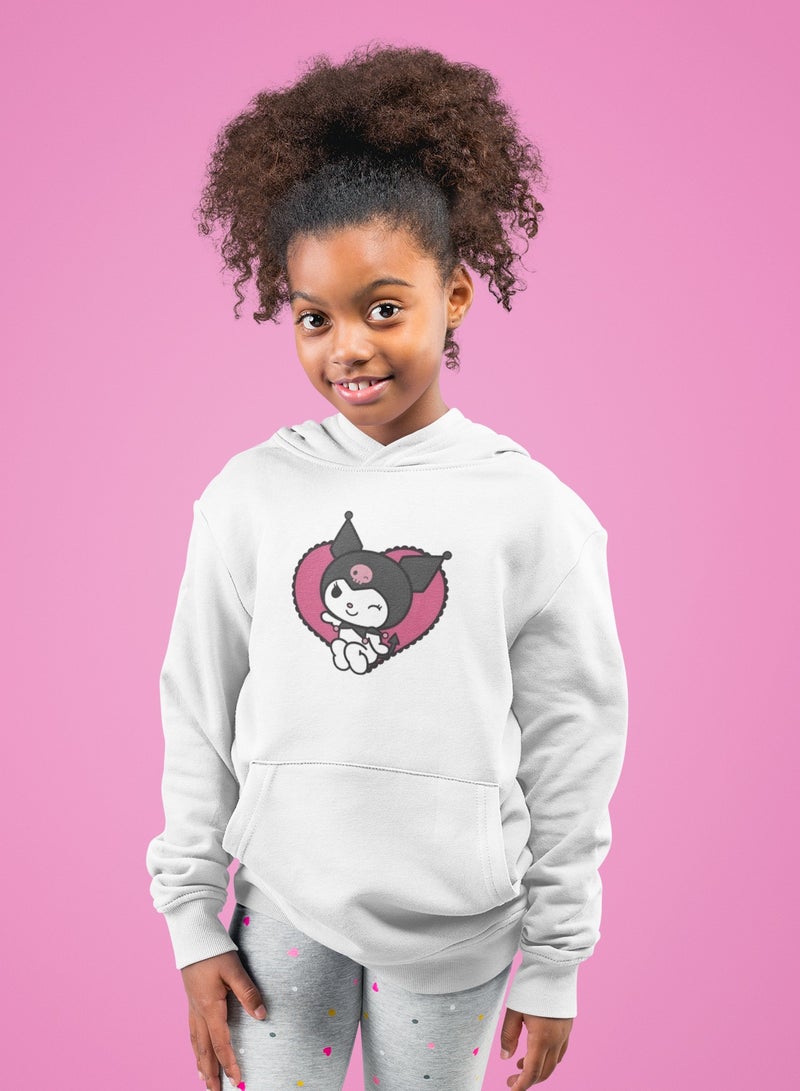 ZOOM Kuromi Sit On Heart Hoodie Kids
