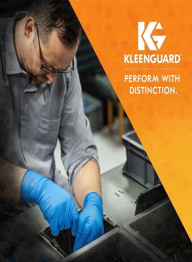 KleenGuard™ G10 Flex™ Blue Nitrile Gloves (54332), 3 Mil, Ambidextrous, Touchscreen Compatible, Small, 100 Gloves/Box - Image 2
