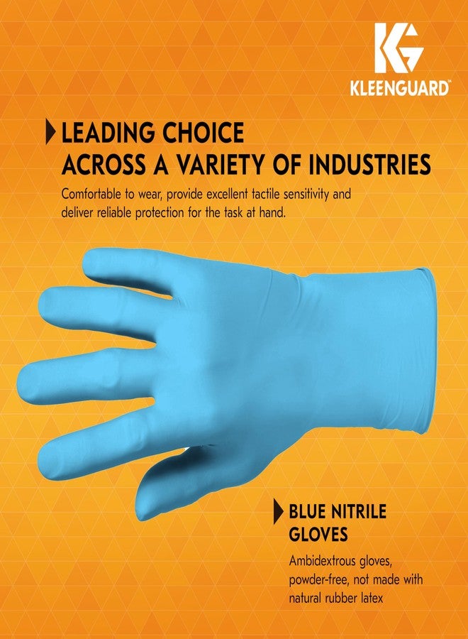 KleenGuard™ G10 Flex™ Blue Nitrile Gloves (54332), 3 Mil, Ambidextrous, Touchscreen Compatible, Small, 100 Gloves/Box - Image 5