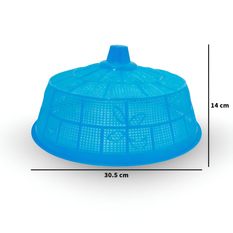 SNKM SNKM Food Cover Mesh Net Plastic Dome Big Size Round Net Kitchen Table | Flies Mosquitoes Insect Proof Dining Tables Covers | Fruits, Vegetable, Rice Cover (Large, 30cm/12 Inch Multicolor, Pack of 5)  - Image 4
