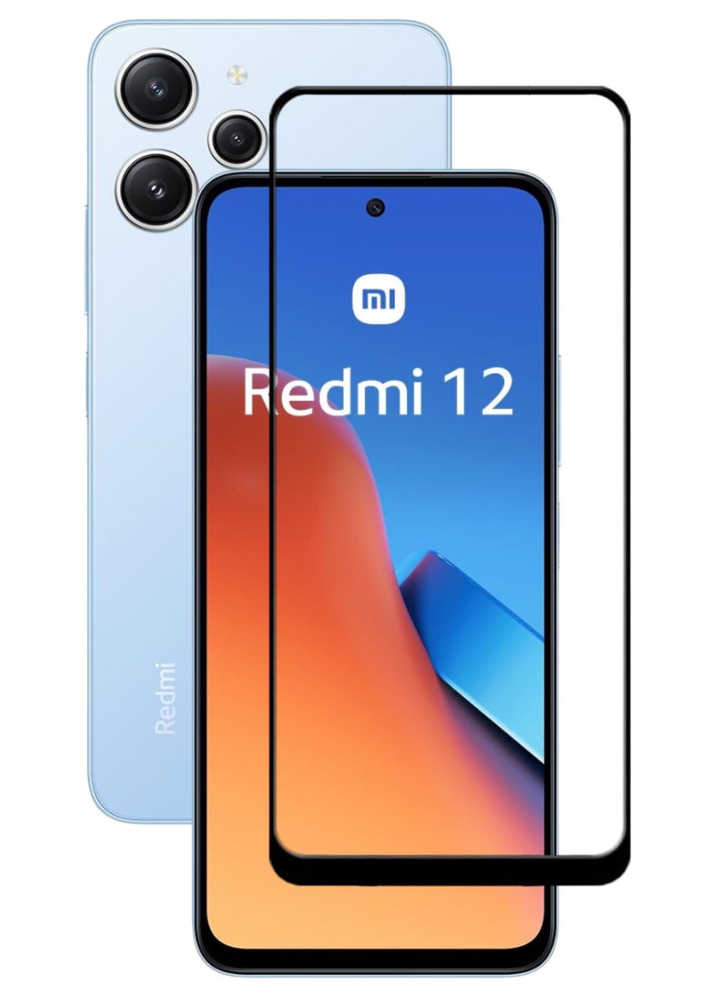 ACLIX Antistatic ESD Dustproof Premium Quality High Definition Tempered Glass Screen Protector Designed For Xiaomi Redmi 12 - Image 1