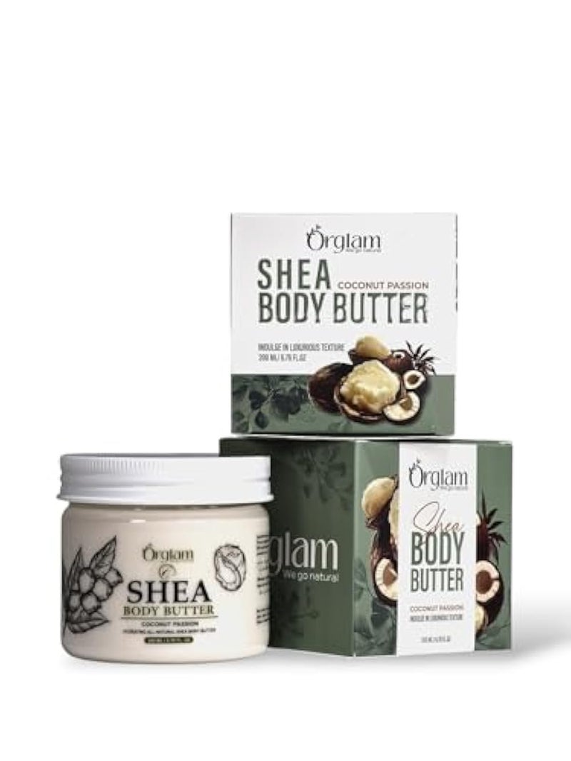 Orglam . ( Shea Body Butter-200ml-for premium skin) - Image 1