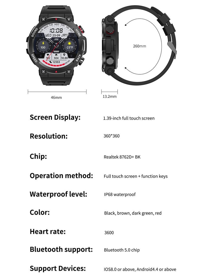 RollsTimi  Men's Sports Smartwatches Waterproof Smart Watch for Women Fitness Tracker, Bluetooth Call, Heart Rate Monitoring - Image 4