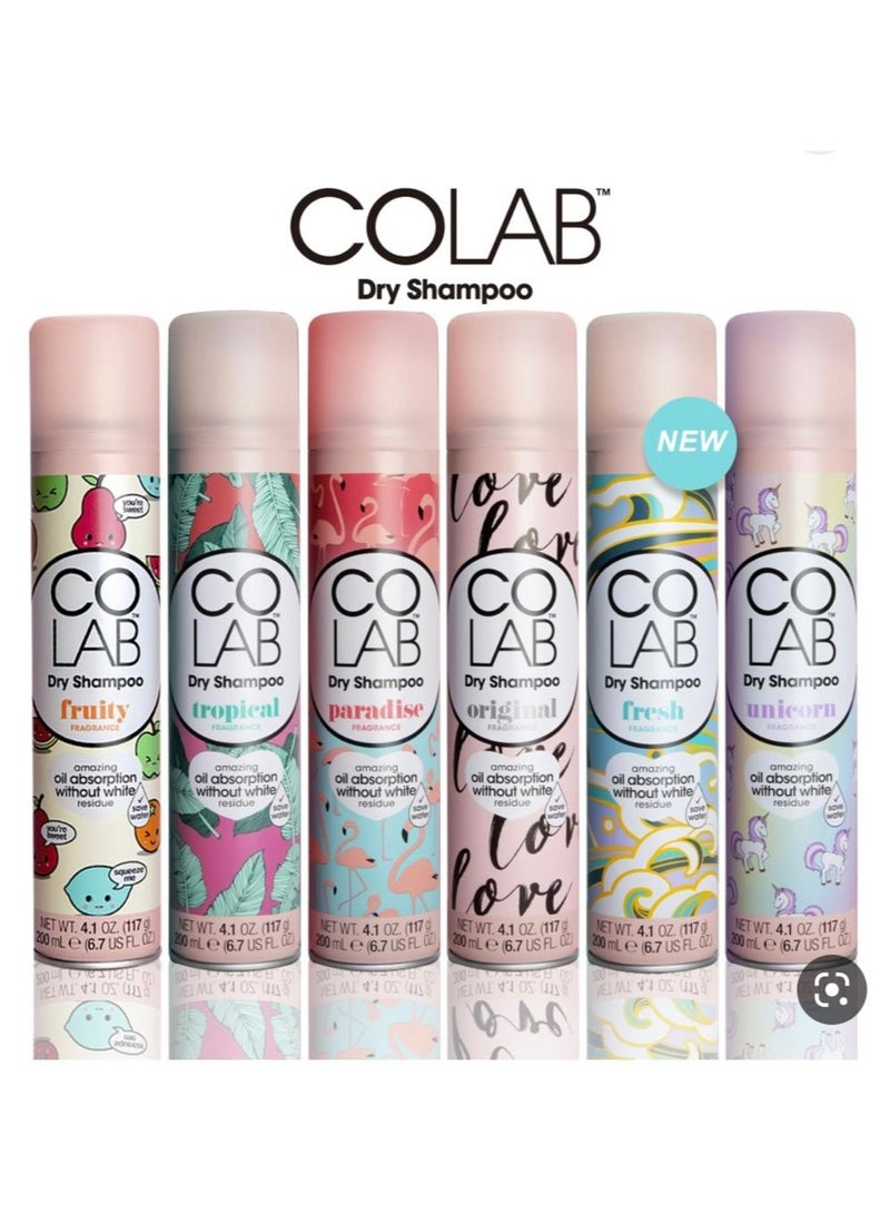 COLAB Dry Shampoo Invisible Original Fragrance 200ml - Image 4