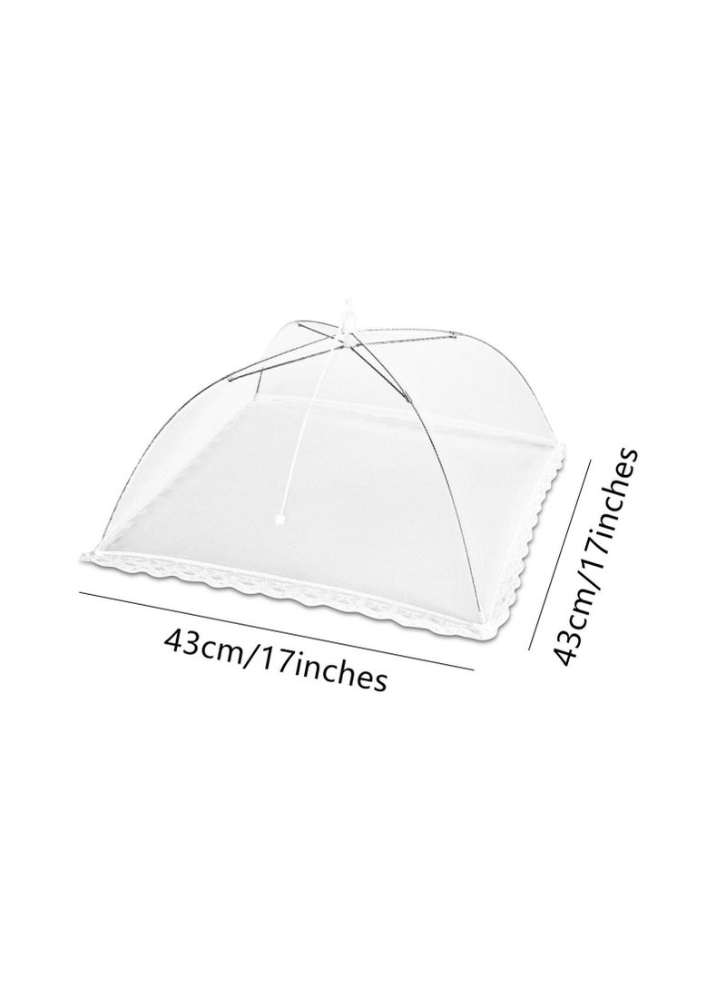 6 Pack Food Domes, Food Covers Mesh Pop Up Nets for Parties Picnics, Mesh Food Cover Tent Umbrella, Reusable and Collapsible - Image 2