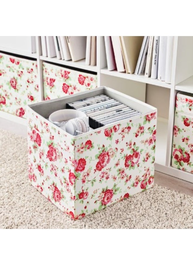 IKEA (IKEA) Box, floral patterned, 33x38x33 cm  - Image 2
