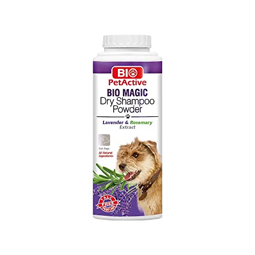 Bio PetActive Bio Magic Dry Shampoo Powder with Lavender and Rosemary for Dogs | Cleansing and Moisturizing Perfume and Talc Free Suitable for Sensitive Skin - 5.29 oz - Image 1