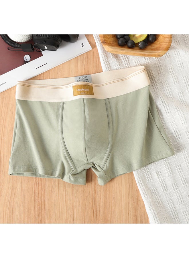 Men's Underwear Men's Cotton Boxers Loose Sports Winter Boys Mid-waist Boxers Head Teenagers Shorts