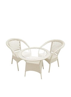 ANAND INDIA GROUPS ANAND INDIA GROUPS D8 PatioIndoor Outdoor Living Room Balcony Garden 2Chair 1Table Furniture Set Coffee Chair Set Powder Coated 