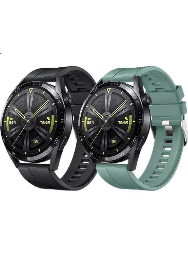 BHO Silicone Watch Band For Huawei Watch Gt5 Pro/Gt4/Gt3 Pro/Gt2, Watch 4/Watch 3/New/Honor Magic 2 - Image 2