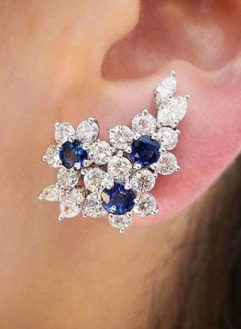 إيكوال حلق أذن نسائي صغير جداً بتصميم أنيق وعالي الجودة مرصع بالزركون - Image 1