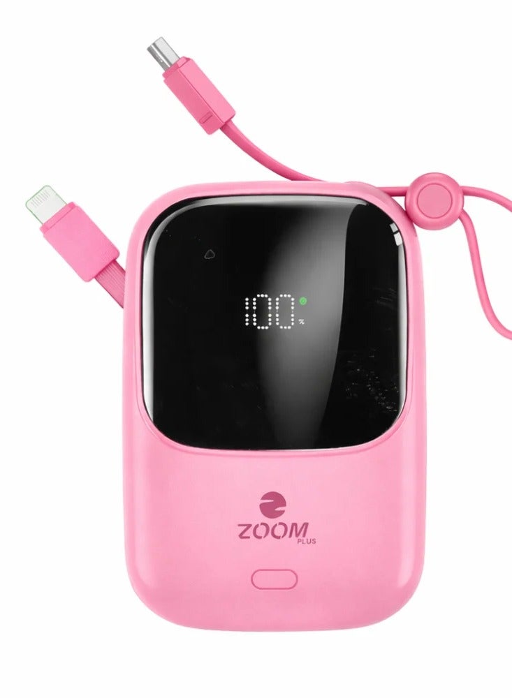 زوم بلس ZP-33 فاخرة، سعة 10000 مللي أمبير/ساعة، شحن سريع | منفذا USB | تصميم أنيق ونحيف