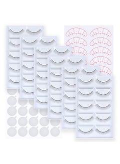 SRCKFIZ 30 Pairs Practice Lash Strips Training Lashes for Eyelash Extensions Supplies Practice Eyelash Strips Lash Training Kit Lash Extension Supplies for Mannequin Head Beginner by SRCKFIZ  - Image 1