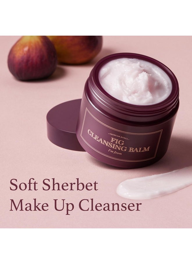 I'M FROM I'm from] Fig Cleansing balm 100ml, korean makeup remover, vegan, Easy to rinse off, Fig oil water 7.8% with Peptide and Amino Acid, Makeup Meltaway, makeup melting balm to oil  - Image 3