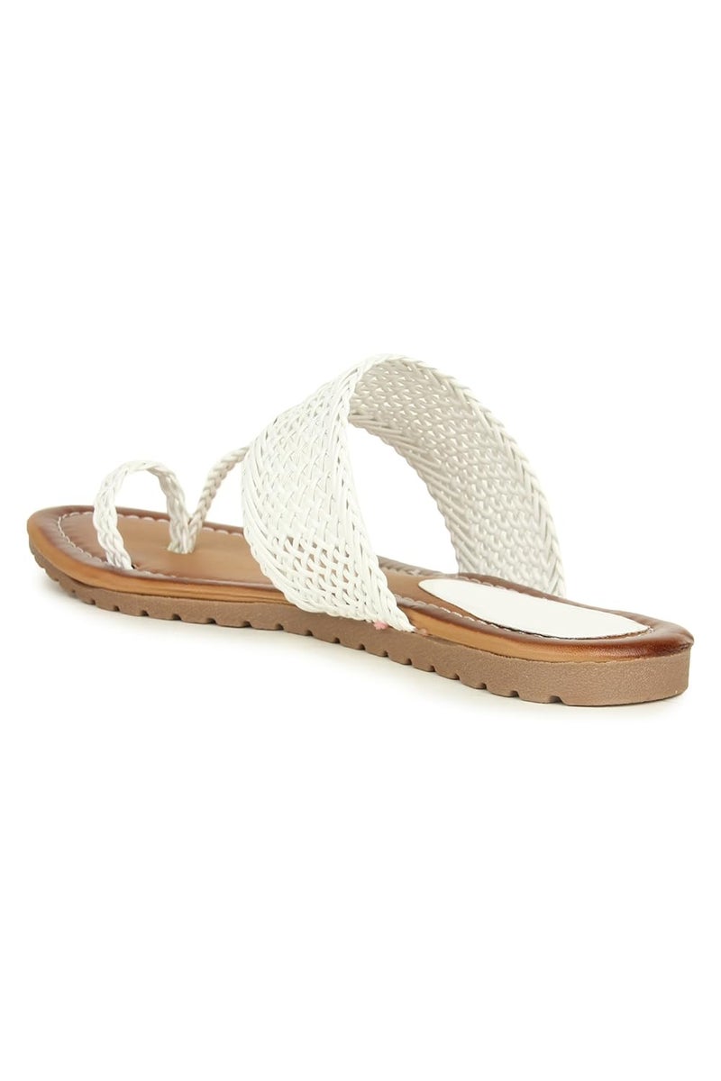 Shoetopia صنادل كولهابوري الأنيقة للنساء - Image 4