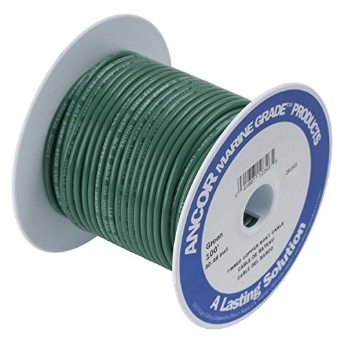 Ancor 100350 Tinned Copper Wire, 18 AWG (0.8mm2), Green - 500ft - Image 1
