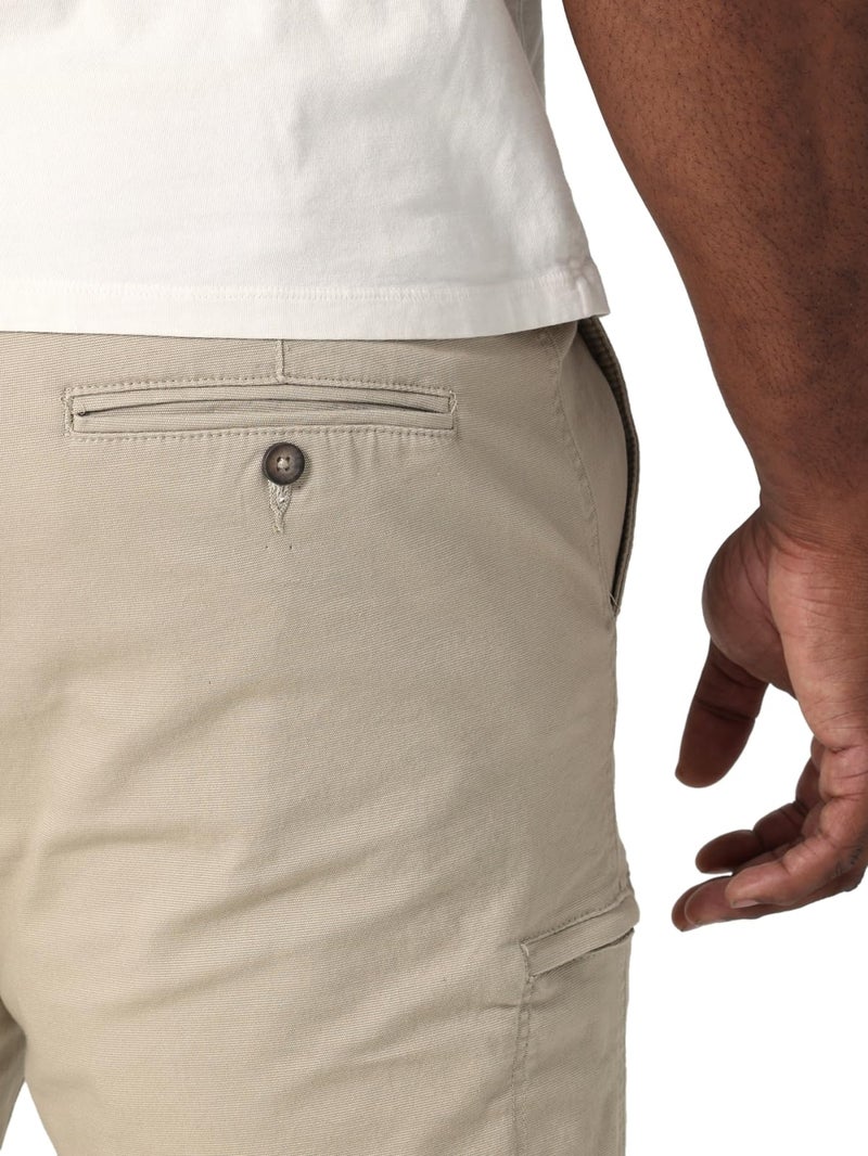 Lee Men's Big & Tall Extreme Motion Canvas Cargo Pant Buff 48W x 32L - Image 2