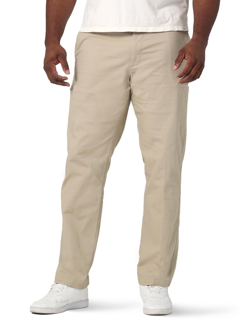 Lee Men's Big & Tall Extreme Motion Canvas Cargo Pant Buff 48W x 32L - Image 1