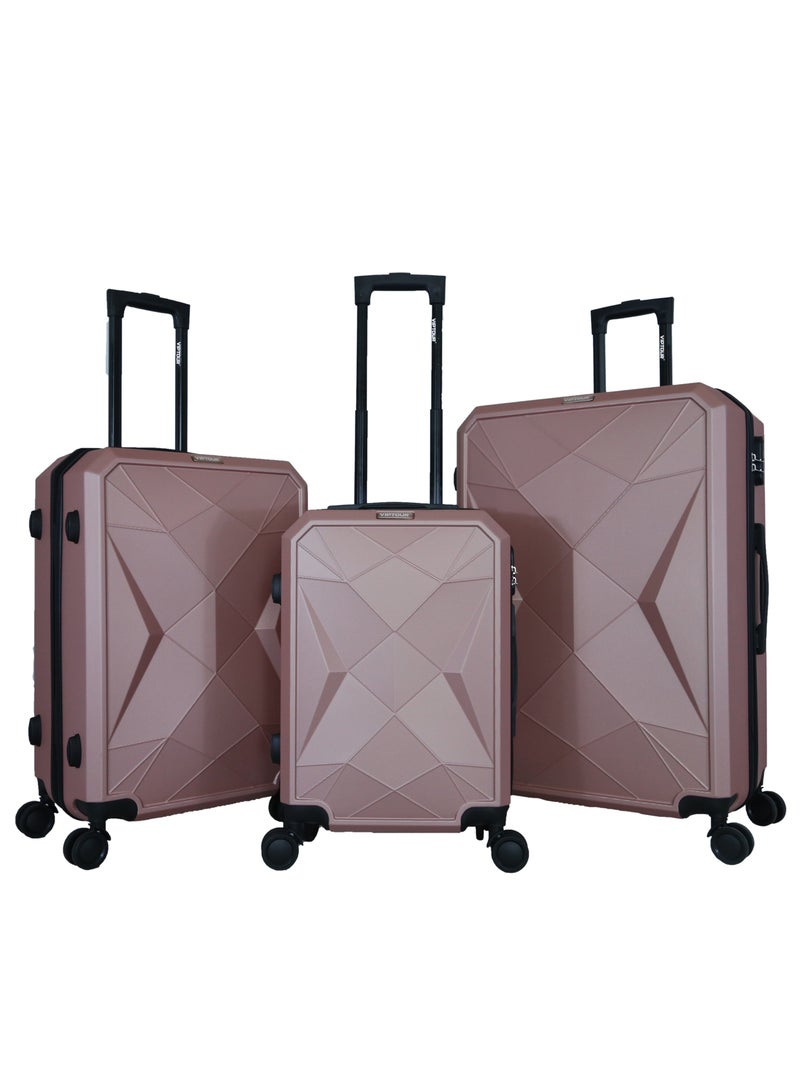 فيبتور مجموعة حقائب سفر من 3 قطع من ABS مع نظام قفل رقمي - Image 1