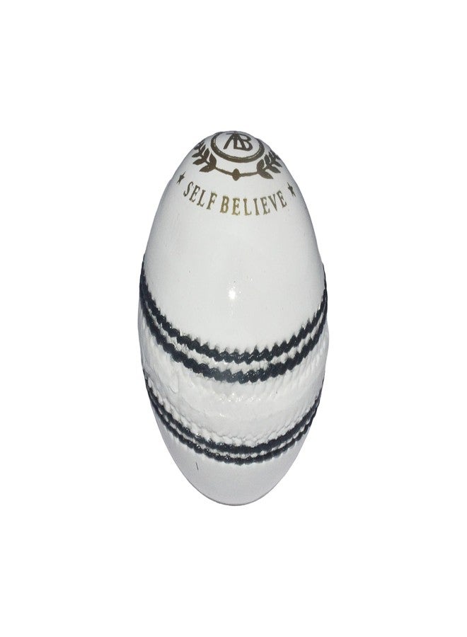 SELF BELIEVE Club White Leather Cricket Ball, Hand-Sewn, Genuine Leather, Pack of 2 - Image 5