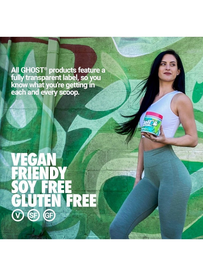 GHOST Greens Superfood Powder- 30 Servings - 19 Super Greens & Reds, Fruits, Vegetables, Spirulina, & Chlorella, Prebiotics, 10 Billion CFU Probiotic & Digestive Enzymes (30 srv, Guava Berry) - Image 5