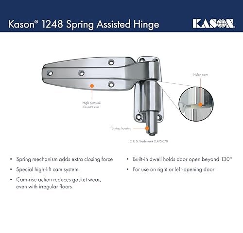 KASON كاسون 1248 مفصلة مساعدة نابض، 1-1/2 بوصة انحراف، 11248000022 - Image 5