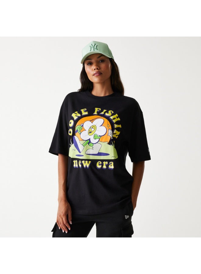 NEW ERA NE OUTDOOR GRPHC OS TEE NEWERA  BLK - Image 1