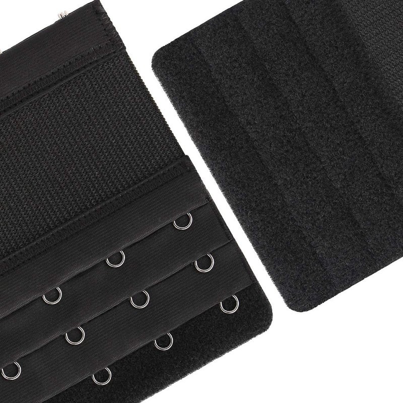 Akstore 6 Pieces Women's Soft Comfortable Elastic Bra Extenders Bra Extension Strap 4 Hook 3 Row Lady's Bra Extender Bra Band - Image 3