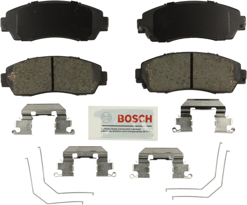 Bosch BE1521H Blue Disc Brake Pad Set with Hardware - FRONT - Image 1