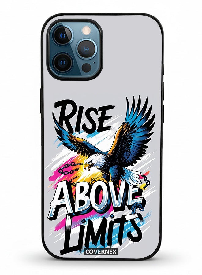 Covernex Apple iPhone 12 Pro Max Protective Case Cover Printed Featuring Rise Above Limits - Image 2