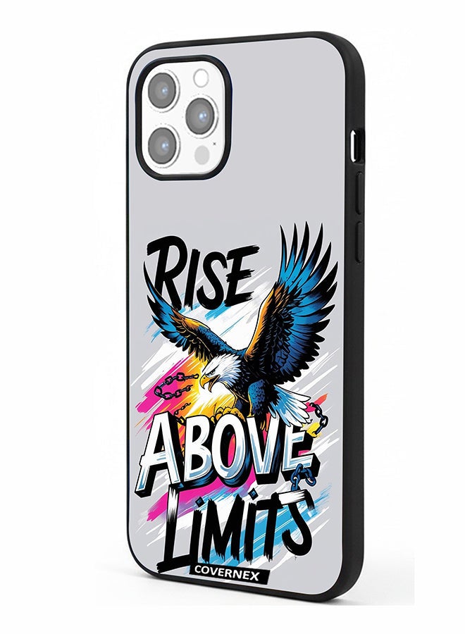 Covernex Apple iPhone 12 Pro Max Protective Case Cover Printed Featuring Rise Above Limits - Image 1