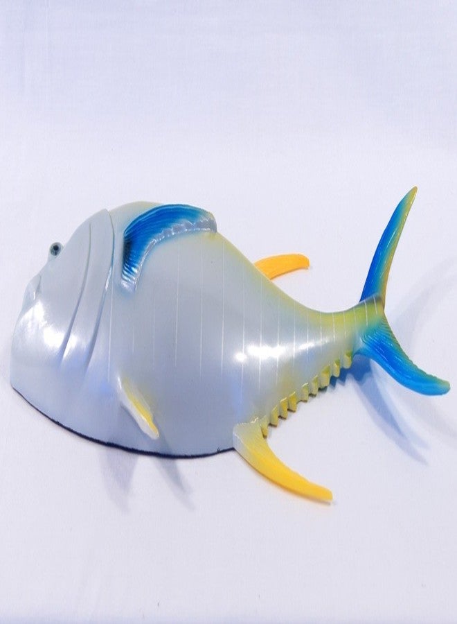 Lx Hand Painted Large 18" Yellowfin Tuna Salt Water Game Fish Wall Mount Decor Plaque - Image 2