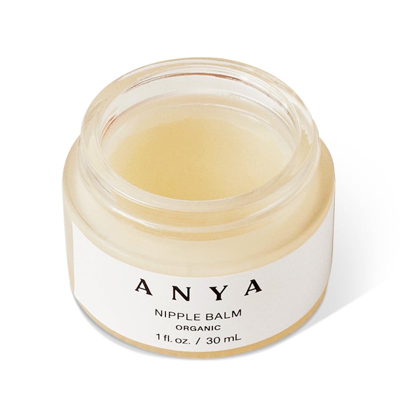 ANYA بلسم حلمات ANYA العضوي للرضاعة 100% خالي من اللانولين وكريم حلمات نباتي لتهدئة الحلمات المتشققة والحكة والحفاظ على ترطيب البشرة هدايا أساسية بعد الولادة وهدايا حفلات استقبال المواليد - Image 1