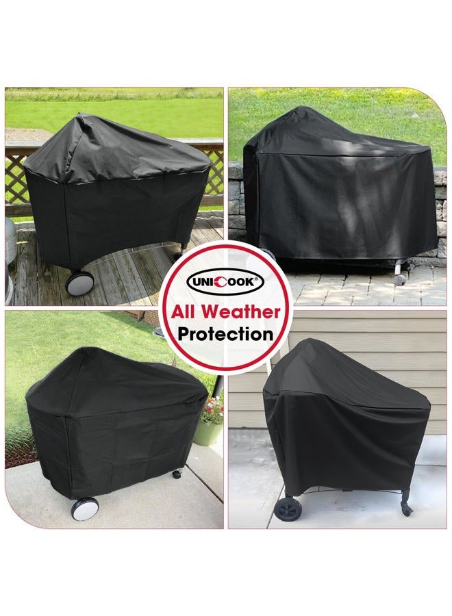 Unicook Grill Cover Compatible for Weber Performer Deluxe Grills 22-Inch, Performer Charcoal Grill Cover, Heavy Duty Waterproof Fade Resistant Barbecue Cover, Compared to Weber 7152 - Image 5