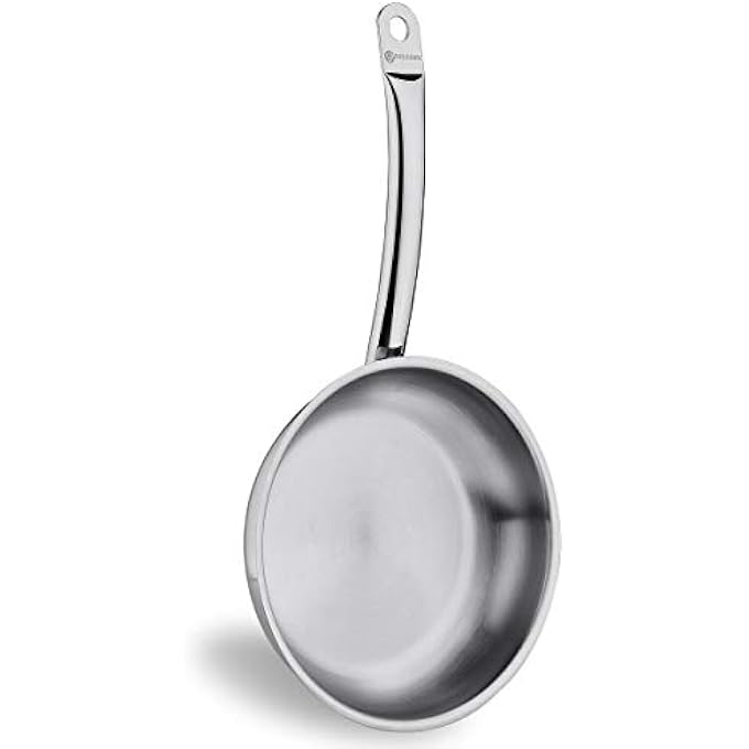 Korkmaz Proline Frypan 20X45Cm  TriPly Bottom Stainless Steel Sandwich Bottom Induction Compatible Fry Pan  Silver  Ka1152 - Image 3