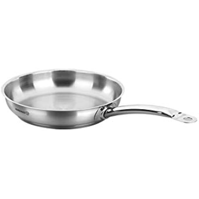 Korkmaz Proline Frypan 20X45Cm  TriPly Bottom Stainless Steel Sandwich Bottom Induction Compatible Fry Pan  Silver  Ka1152 - Image 1