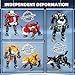 BBnote 3in1 Transforming Robot Toys Animal Transform to Robots Toy 7 Shapes Deformation Alloy STEM Educational Toy for Kids 3 Year Old Birthday Christmas Party Gifts for Boys Girls Age 46 68 812 - Image 4