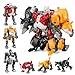 BBnote 3in1 Transforming Robot Toys Animal Transform to Robots Toy 7 Shapes Deformation Alloy STEM Educational Toy for Kids 3 Year Old Birthday Christmas Party Gifts for Boys Girls Age 46 68 812 - Image 2