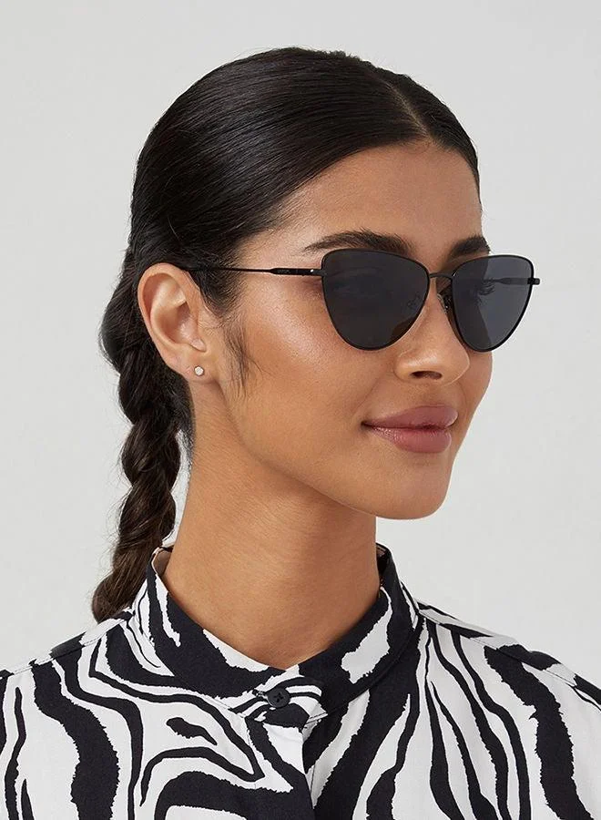 30Sundays  30Sundays EIRA,Women Sunglasses, Cat Eye Sunglasses, UV Protection: UV400 (Black,Black) for Women | Best Price UAE