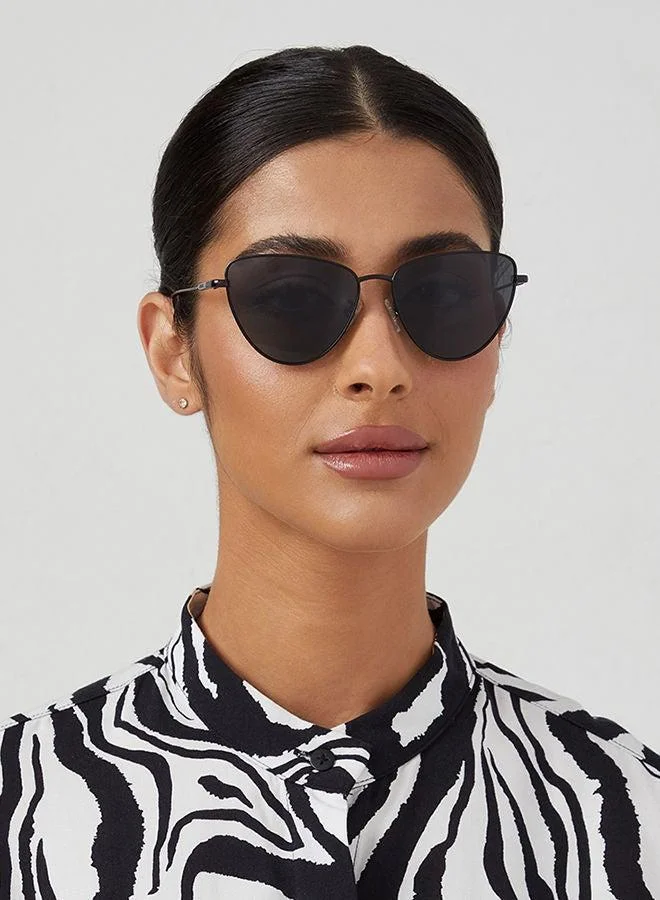 30Sundays  30Sundays EIRA,Women Sunglasses, Cat Eye Sunglasses, UV Protection: UV400 (Black,Black) for Women | Best Price UAE