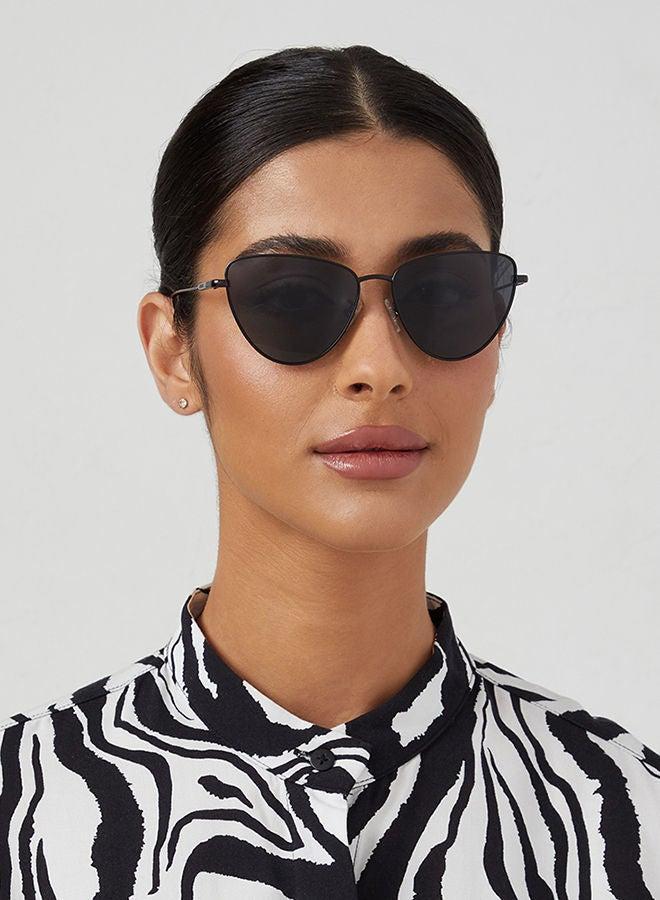 30 سندايز نظارات شمسية نسائية  بعيون القطة حماية  أسود - Image 4