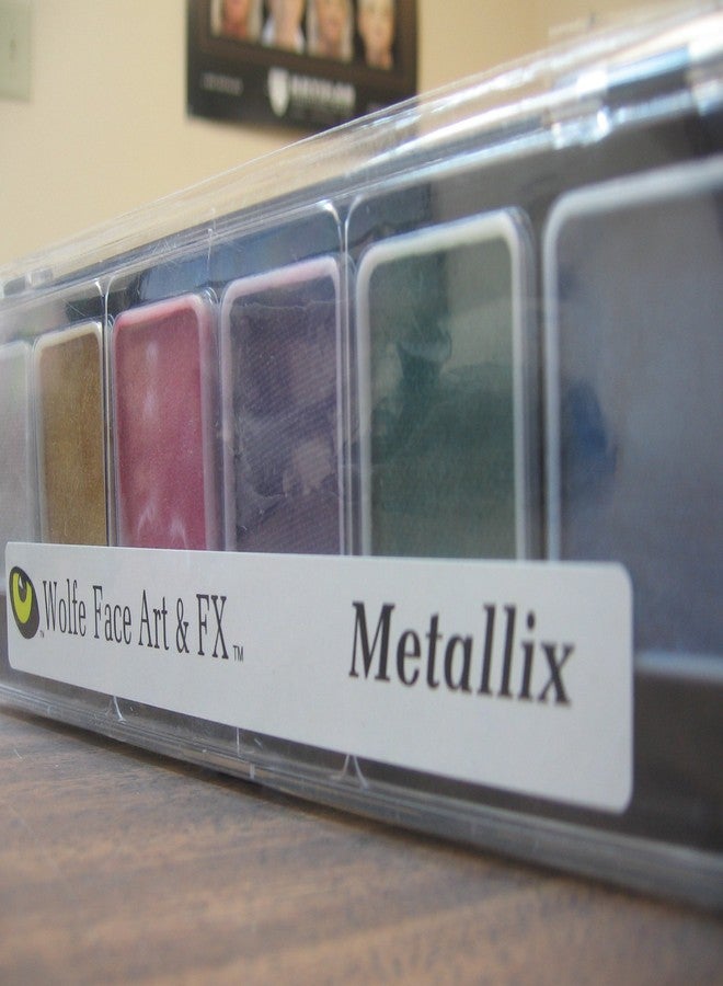 Wolfe Face Art & Fx Wolfe 6 Color Palette/Face Paint Kit (Metallix) - Image 3
