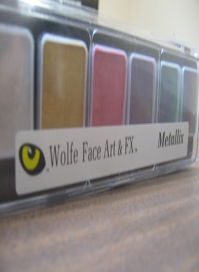 Wolfe Face Art & Fx Wolfe 6 Color Palette/Face Paint Kit (Metallix) - Image 2