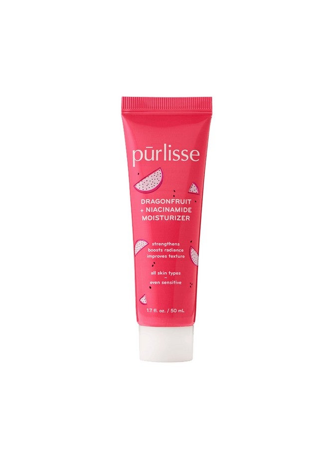 Purlisse Body Moisturizer Dragonfruit + Niacinaminde, Skin Lotion With Natural Extracts To Improve Texture And Protect Complexion, 1.74 Oz - Image 1