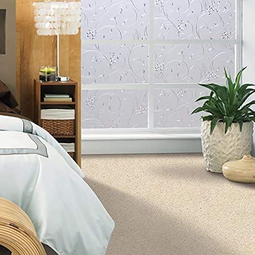 Niviy Static Cling Non-Adhesive Window Film Frosted Glass Film Bathroom Door Glass Decoration Window Film Privacy Covering (11.8 ""x 118 "") - Image 3
