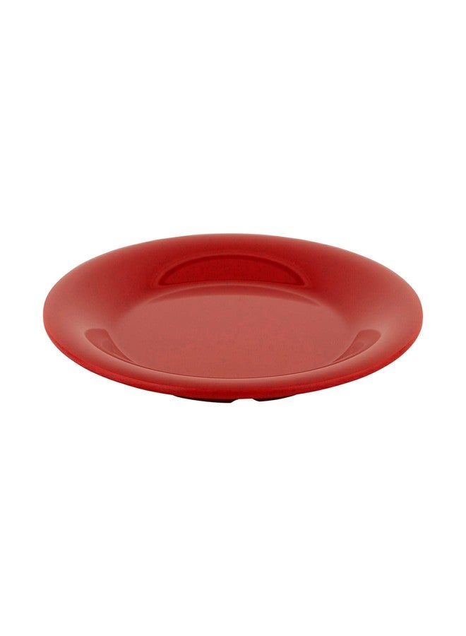 Get G.E.T. 10.5" Heavy-Duty Wide Rim Melamine Plastic Dinner Plate (Set of 4) - Image 2