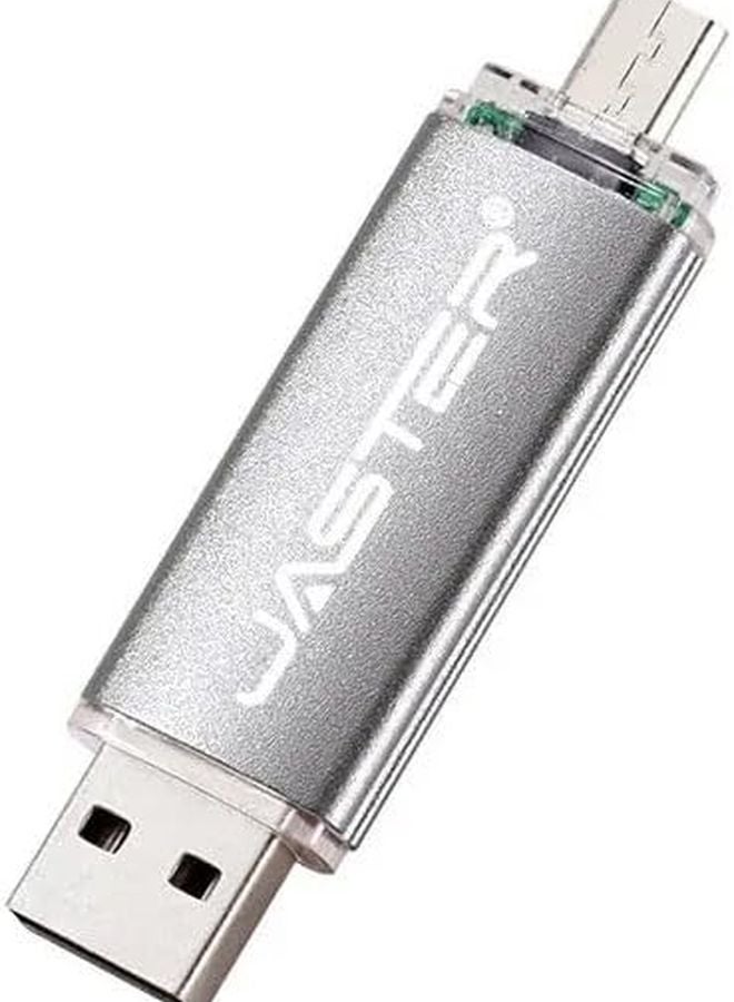 16GB Silver USB Flash Drive OTG Pen Drive With Free Custom Logo Gift - Image 2